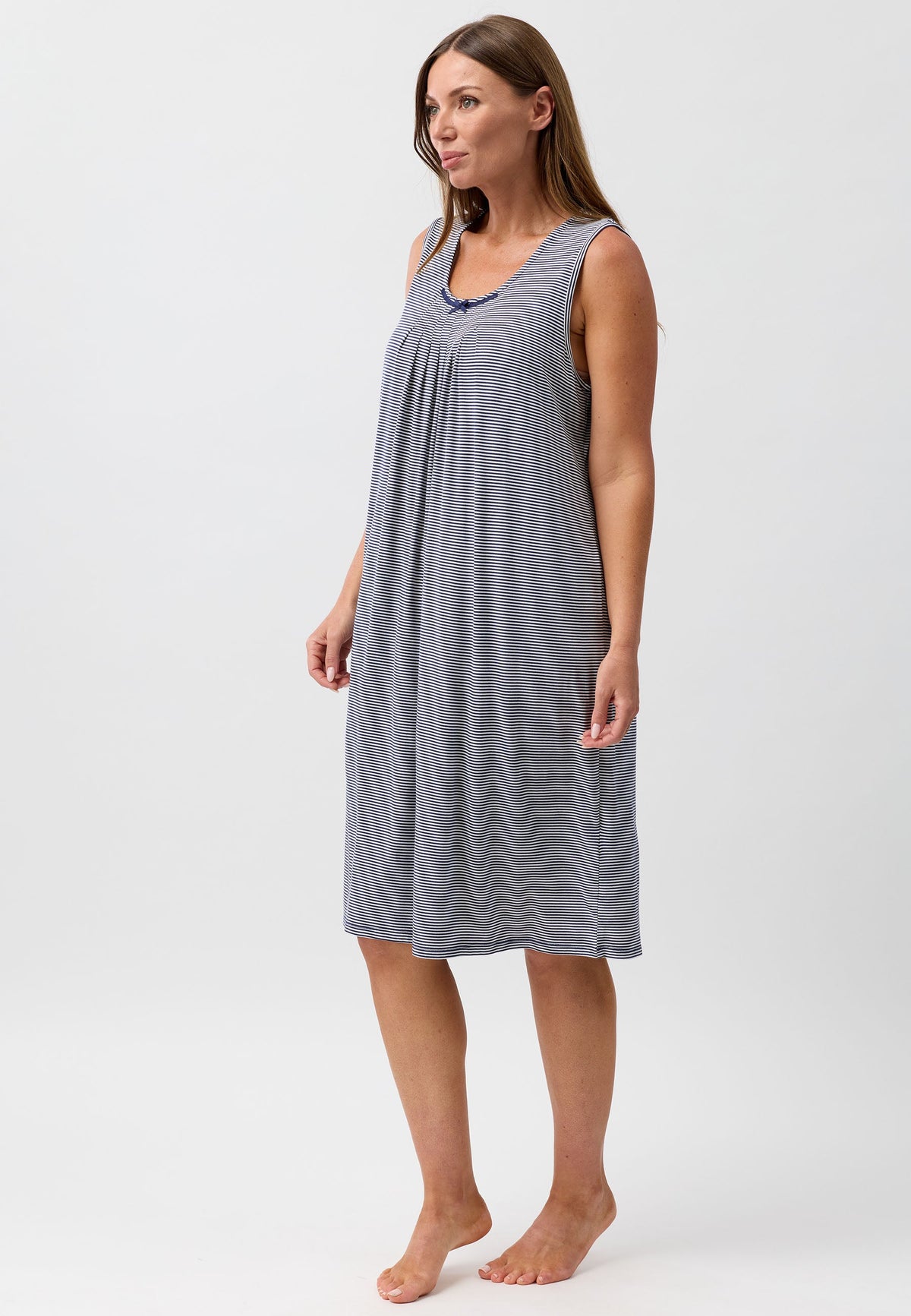 STRIPE S'LESS NIGHTIE NAVY - Y463S6
