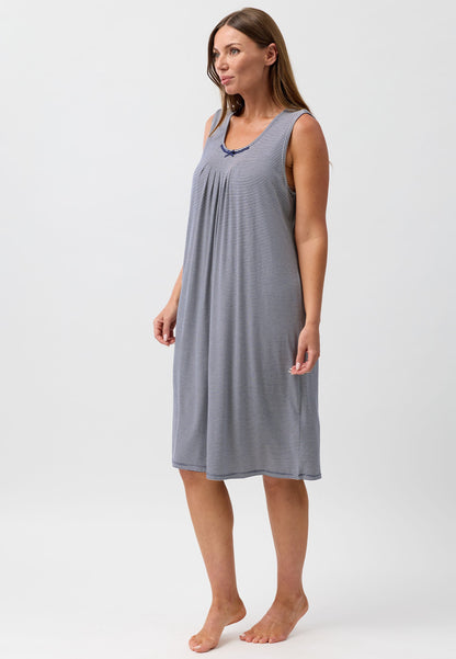STRIPE S'LESS NIGHTIE NAVY - Y463S6