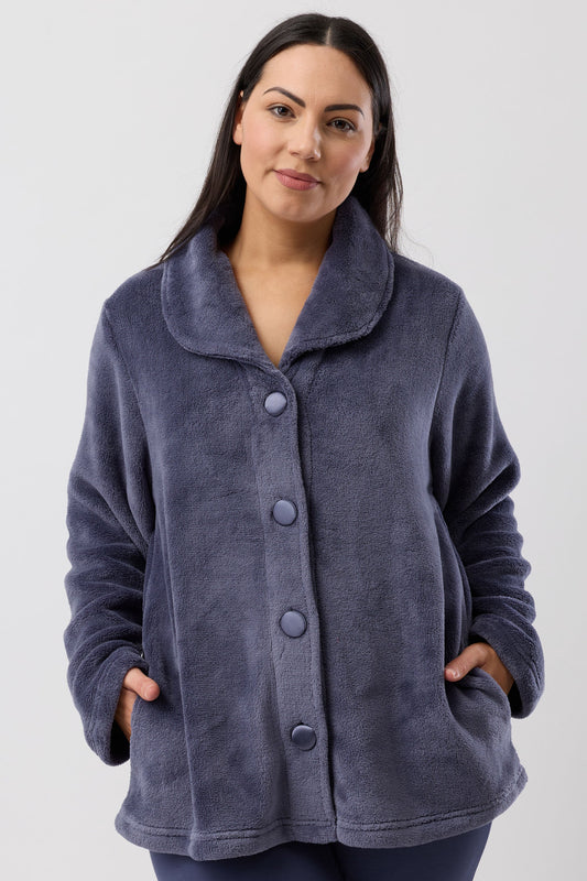 LUXURY SLEEP JACKET BLUESTONE - Y807