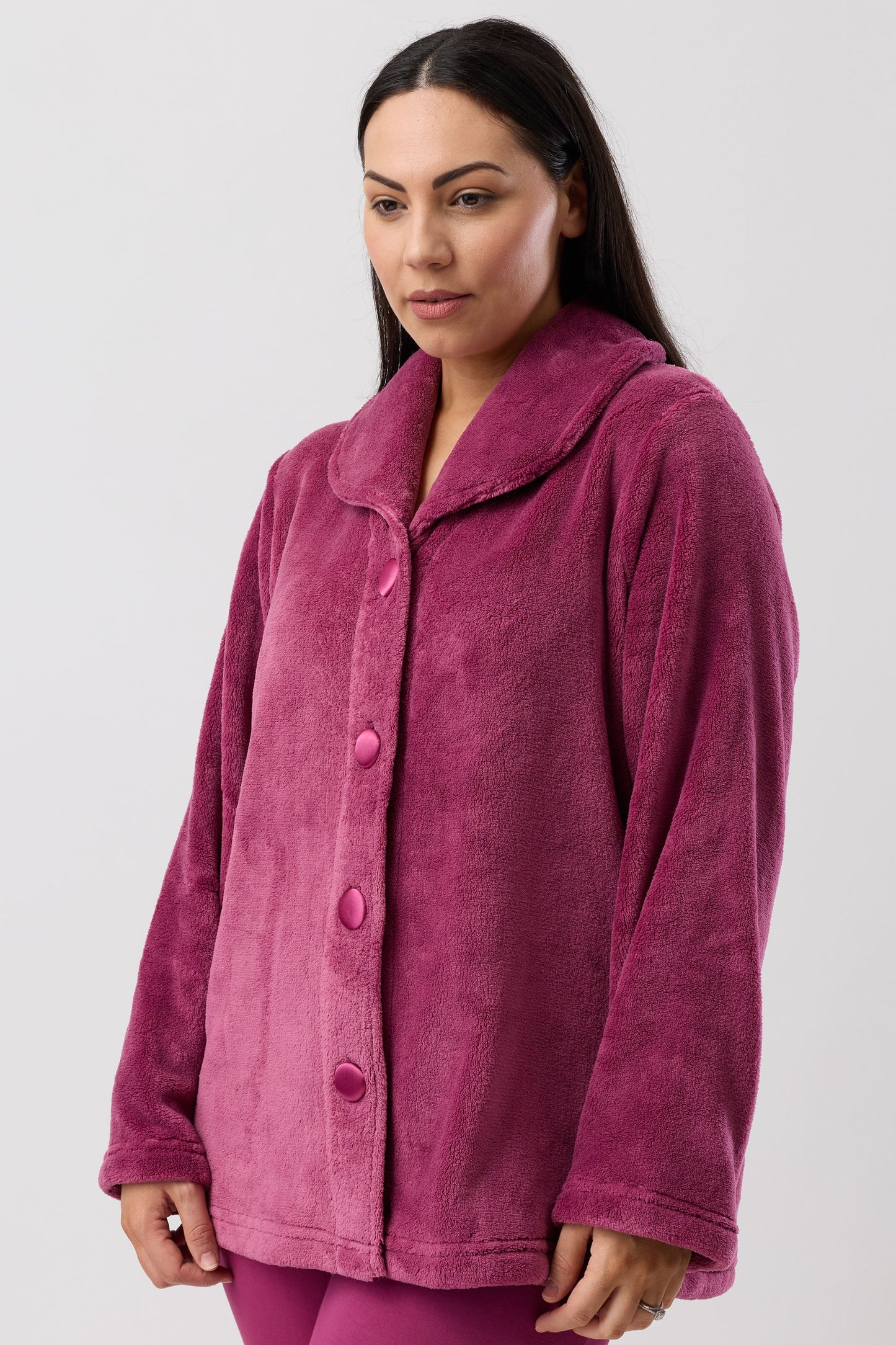 LUXURY SLEEP JACKET BORDEAUX - Y807