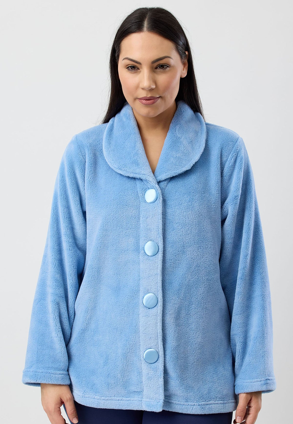 LUXURY SLEEP JACKET DUSK BLUE - Y807 – The Sleep Club