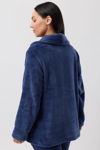 LUXURY SLEEP JACKET NAVY - Y807