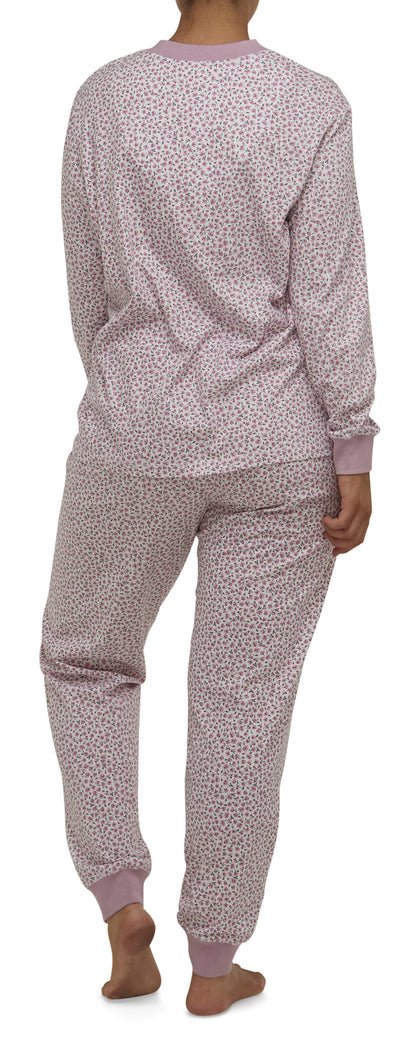 DITSY SKI PJ SET DUSTY PINK - SK100D