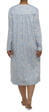 Load image into Gallery viewer, SHELLEY QUILTED NIGHTIE CHAMBRAY-SK202S
