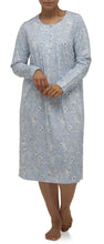 Load image into Gallery viewer, SHELLEY PLEATED NIGHTIE CHAMBRAY - SK203S
