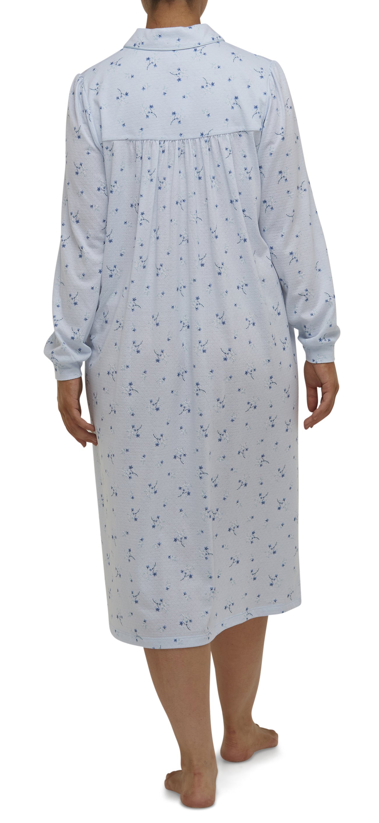 ISABEL COLLARED NIGHTIE / PALE BLUE-SK205I