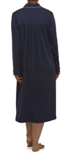 Load image into Gallery viewer, SPOT COLLARED NIGHTIE / NAVY-SK205S
