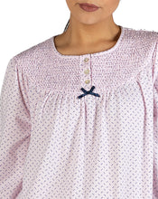 Load image into Gallery viewer, SPOT SMOCKING NIGHTIE PINK - SK206S
