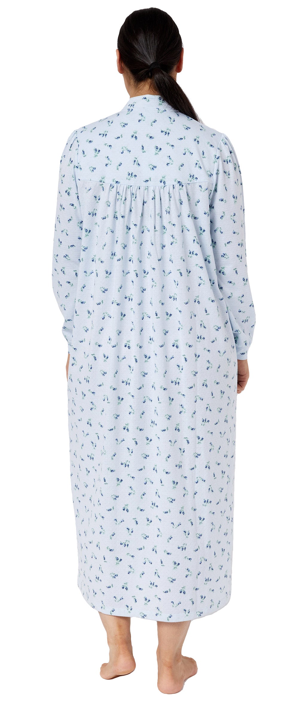 ROSEBUD MANDARIN NIGHTIE BLUE - SK216R