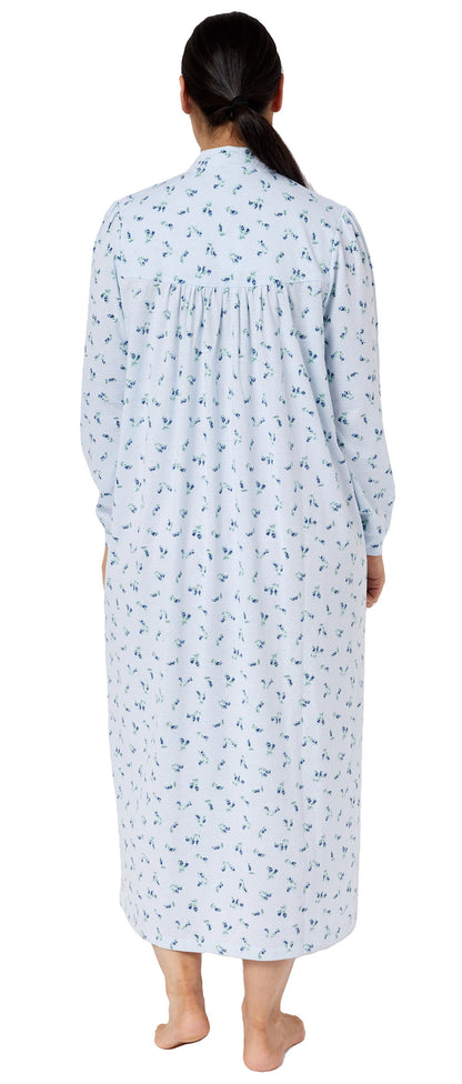 ROSEBUD MANDARIN NIGHTIE BLUE - SK216R