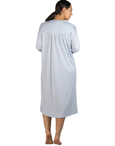 SPOT EMBROIDERED NIGHTIE BLUE - SK236S