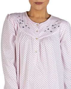 SPOT EMBROIDERED NIGHTIE PINK - SK236S