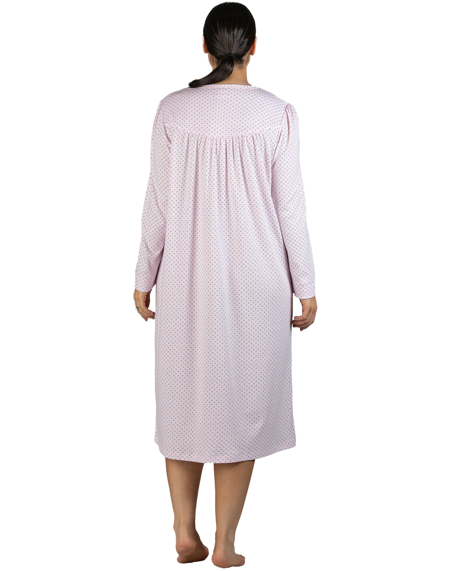 SPOT EMBROIDERED NIGHTIE PINK - SK236S