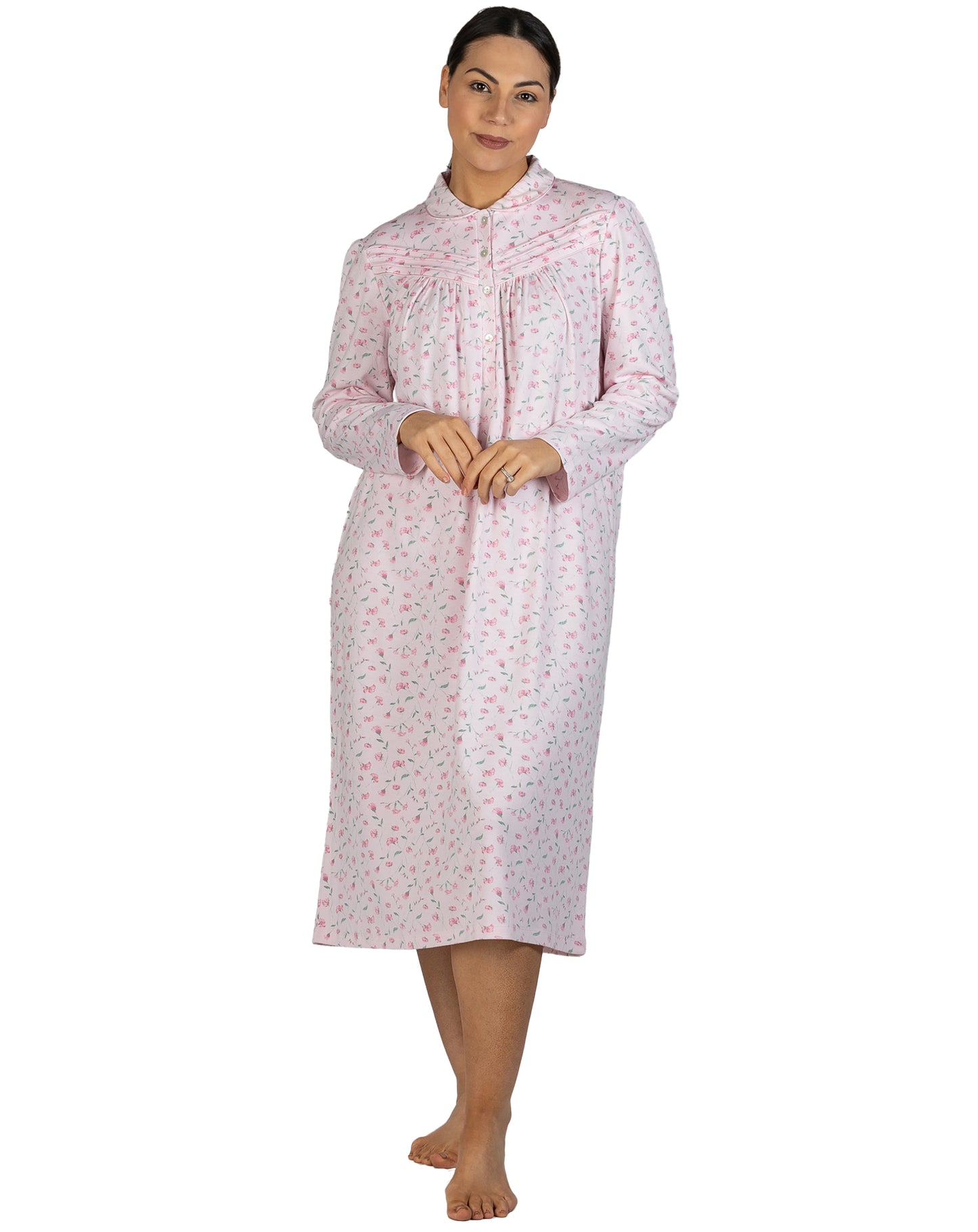 PEONY COLLAR NIGHTIE PINK - SK240P