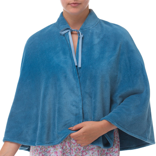 CARMEL FLEECE CAPE PEACOCK - SK404