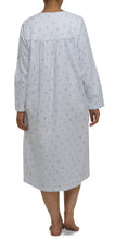 Load image into Gallery viewer, ROSE STRIPE PLEATED NIGHTIE / BLUE-SK602R
