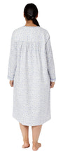Load image into Gallery viewer, APPLE BLOSSOM PLEATED NIGHTIE BLUE - SK611A
