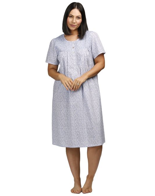 DITSY NIGHTIE BLUE - SK702D