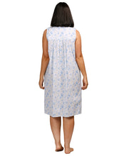 Load image into Gallery viewer, HIBISCUS SLEEVELESS NIGHTIE BLUE - SK801H
