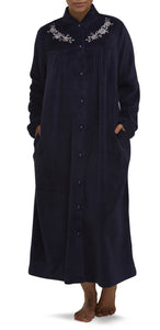 ROSE BUTTON GOWN NAVY - SK901R