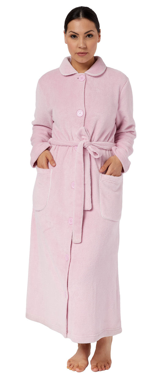 BUTTON GOWN  PINK - SK919