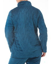 Load image into Gallery viewer, VELVET LOUNGE JACKET PEACOCK - Y104
