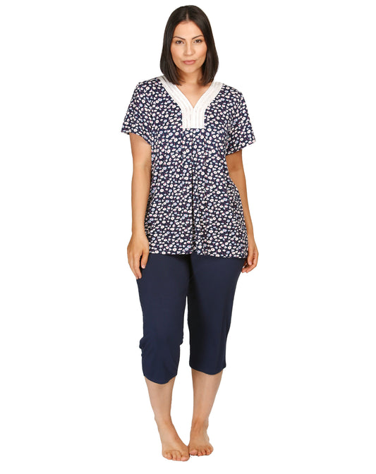 TULIP PJ SET NAVY - Y237T