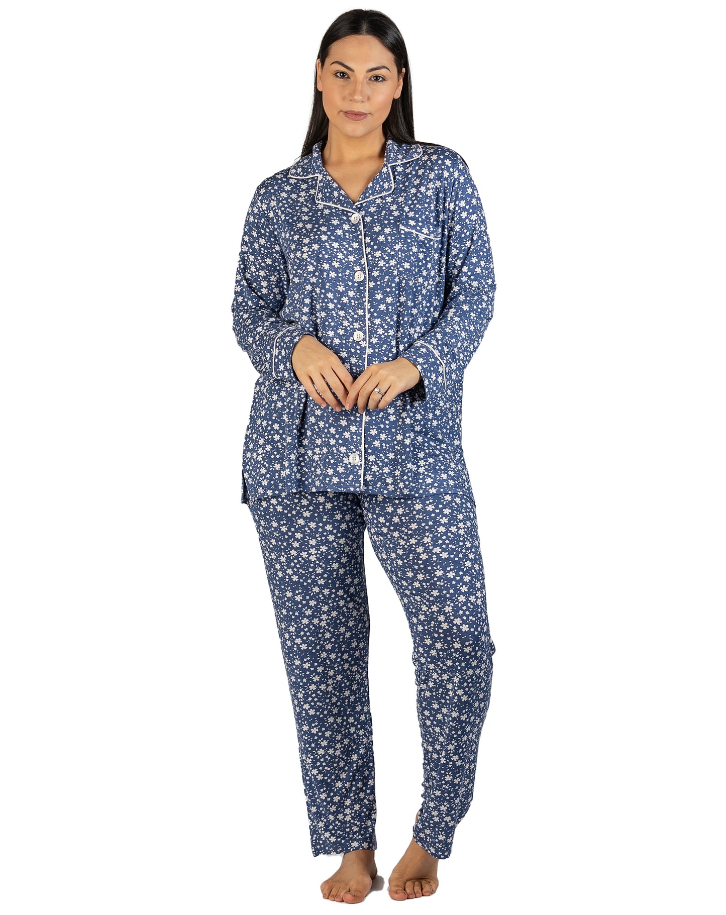 DITSY REVERE PJ SET STEEL BLUE - Y246DF