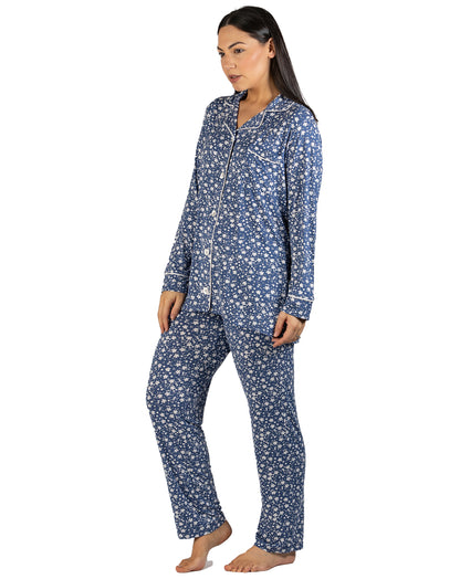 DITSY REVERE PJ SET STEEL BLUE - Y246DF