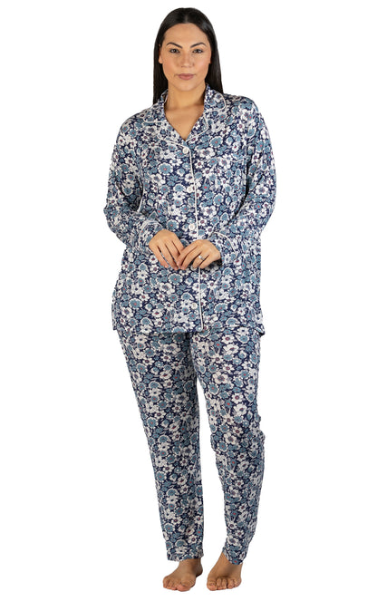 DAHLIA REVERE PJ SET NAVY - Y246D