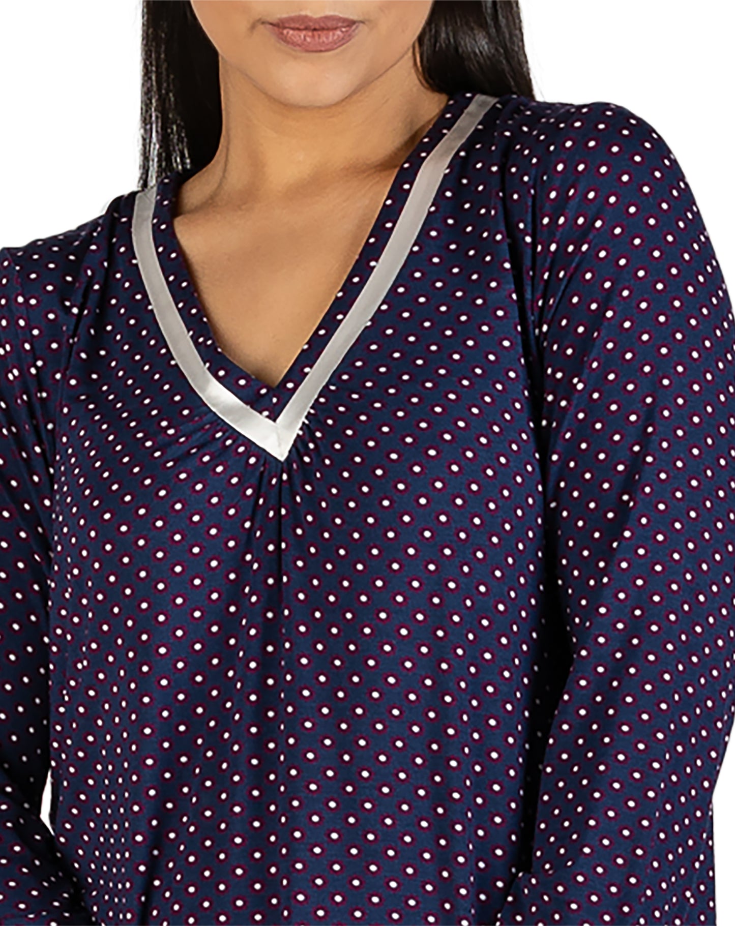 WINTER DAISY PJ SET NAVY - Y247WD