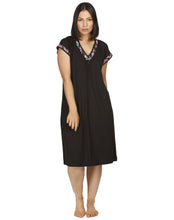 Load image into Gallery viewer, ROSE LACE NIGHTIE BLACK - Y318R
