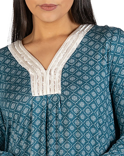 MOROCCO NIGHTIE TEAL - Y320M