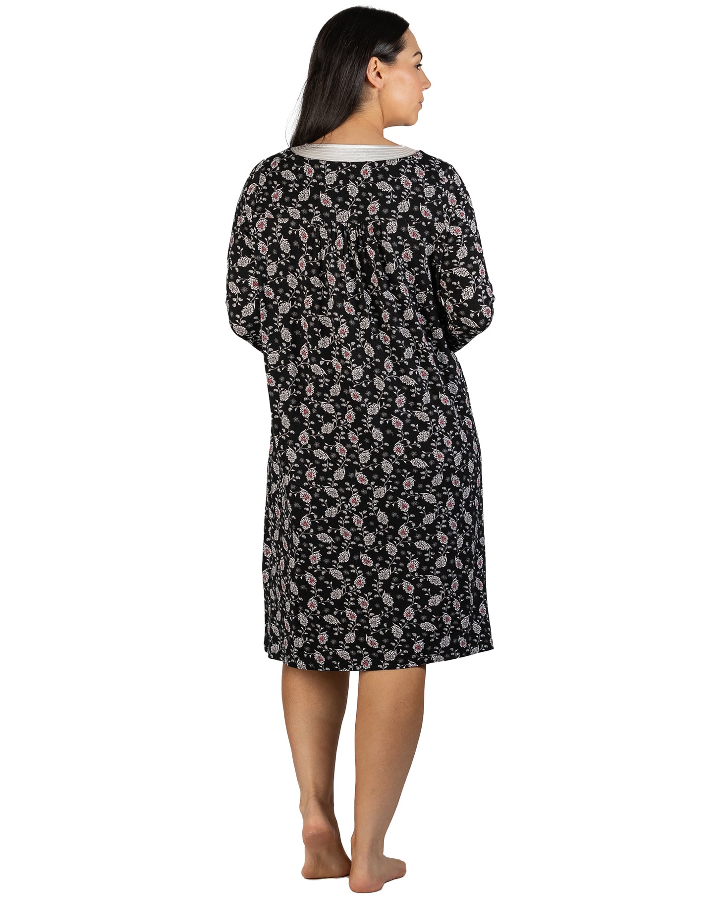 PAISLEY NIGHTIE BLACK - Y322P