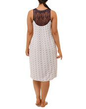 Load image into Gallery viewer, CIRCLE SLEEVELESS NIGHTIE EGGPLANT-Y336
