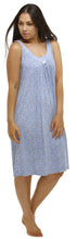 Load image into Gallery viewer, YUU SLEEVELESS DITSY NIGHTIE BLUE BELL - Y448
