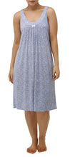 Load image into Gallery viewer, YUU SLEEVELESS DITSY NIGHTIE BLUE BELL - Y448
