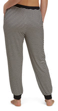 Load image into Gallery viewer, STRIPE LOUNGE PANT BLACK - Y709

