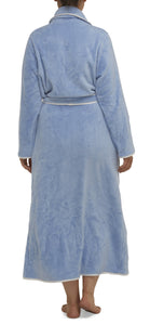 Satin Trim Robe Winter Blue - Y806