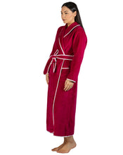 Load image into Gallery viewer, SATIN TRIM ROBE CHERRY - Y806
