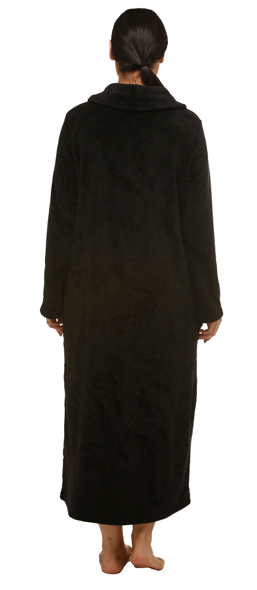 BUTTON ROBE BLACK - Y830