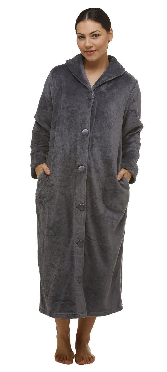 BUTTON ROBE GUNMETAL - Y830