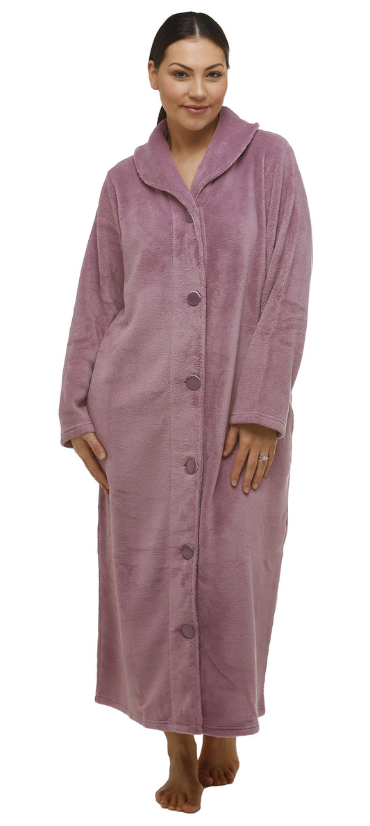 BUTTON ROBE MULBERRY - Y830