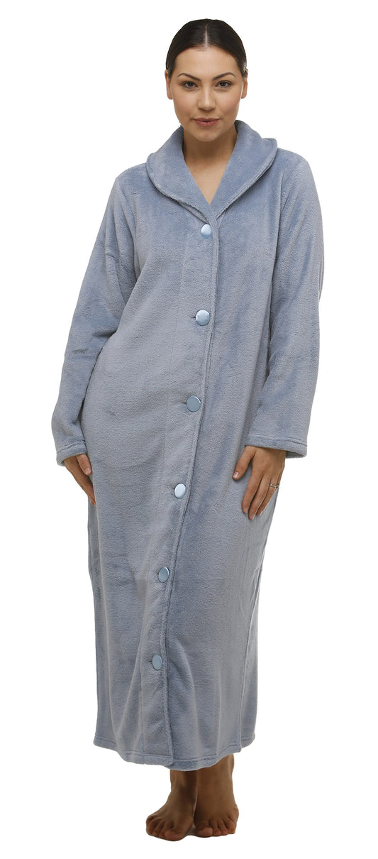 BUTTON ROBE STORM BLUE - Y830