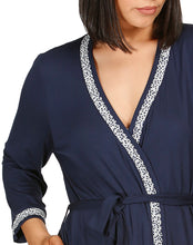 Load image into Gallery viewer, CONFETTI LACE ROBE NAVY - Y834C
